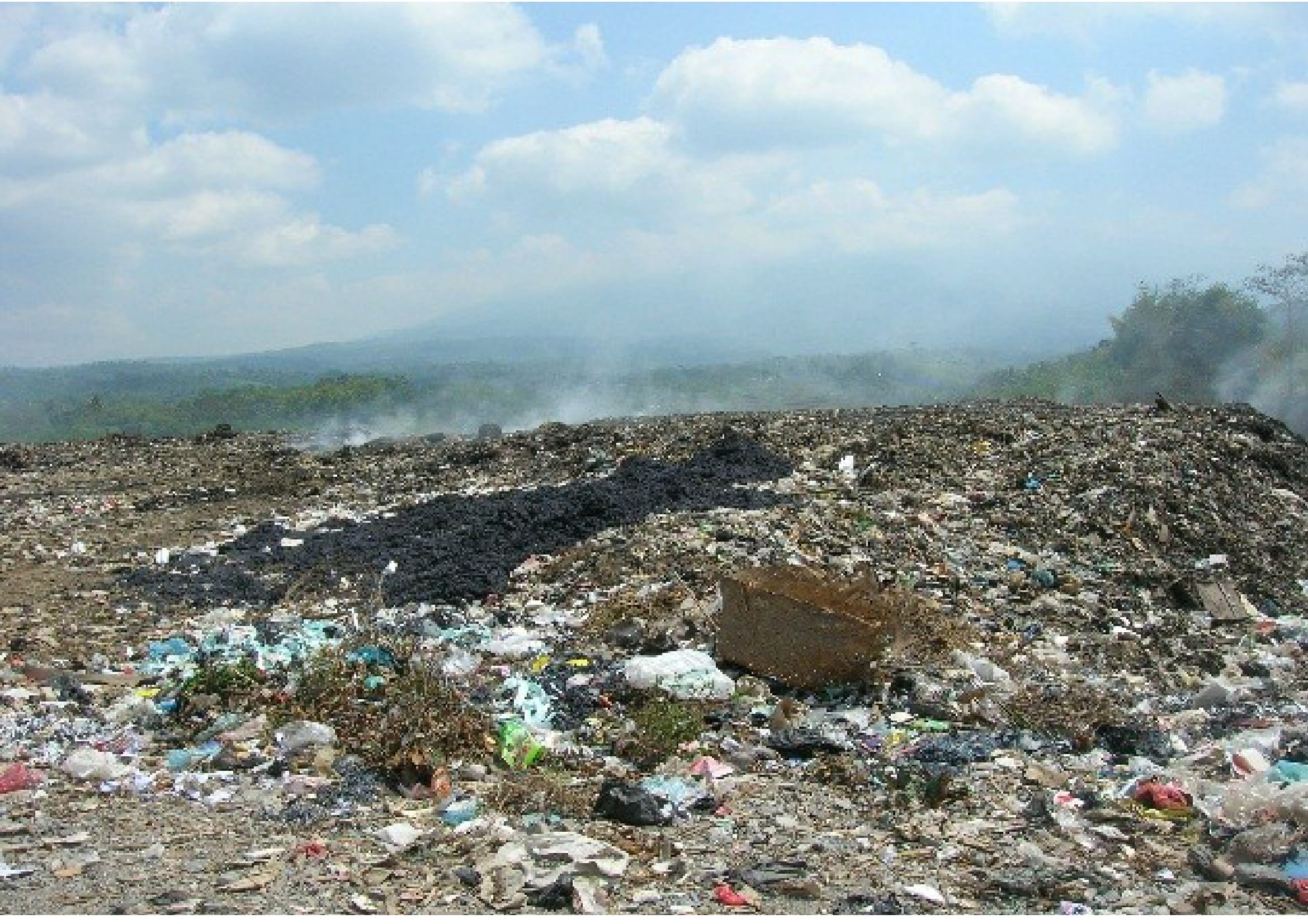 Gas emissions from landfill